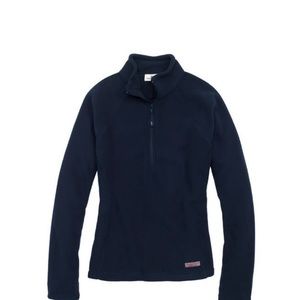 Womens Navy Fleece Vineyard Vines Zip Up